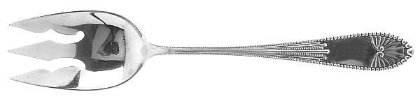 Chippendale (Sterling, 1890) Oversize Solid Salad Servng Fork