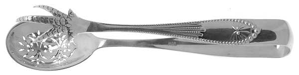 Chippendale (Sterling, 1890) Large Ice Serving Tongs