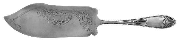 Chippendale (Sterling, 1890) Large Solid Fish Serving Knife