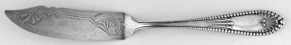 Chippendale (Sterling, 1890) Flat Handle Bright Cut Master Butter