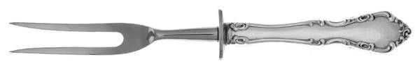 Chelsea Manor (Sterling, 1966) Small Steak Carving Fork with Stainless Prongs