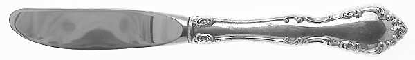 Chelsea Manor (Sterling, 1966) Modern Hollow Butter Spreader (Stainless)