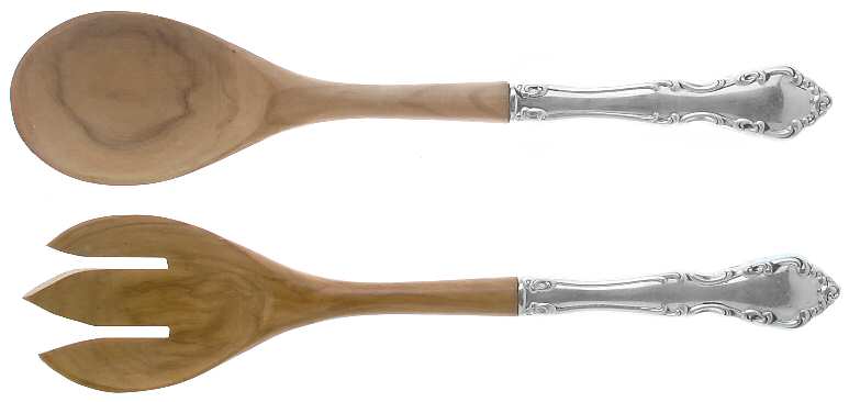 Chelsea Manor (Sterling, 1966) Wooden Bowl 2-Piece Salad Set