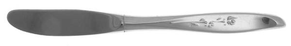 Chapel Rose (Sterling, 1963) Modern Hollow Butter Spreader (Stainless)