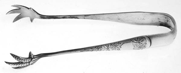 Chrysanthemum (Sterling, 1885) Large Sugar Tongs