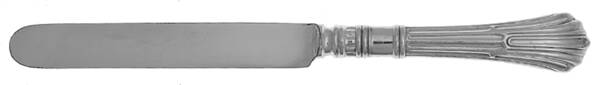 Churchill (Silverplate, 1905) Bread Knife, Solid Piece
