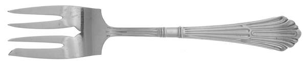 Churchill (Silverplate, 1905) Small Solid Cold Meat Serving Fork