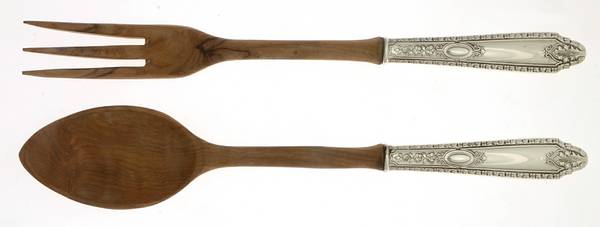 Cinderella (Sterling, 1925) Wooden Bowl 2-Piece Salad Set