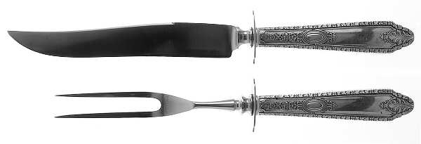 Cinderella (Sterling, 1925) Small Stainless Blade 2-Piece Steak Carving Set