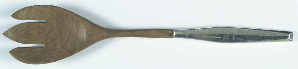 Classique (Sterling, 1961) Salad Serving Fork with Wooden Prongs