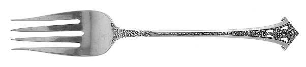 Classic Bouquet (Sterling, 1972) Medium Solid Cold Meat Serving Fork