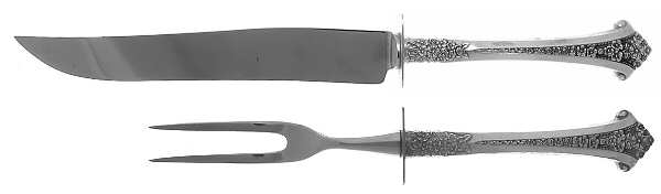 Classic Bouquet (Sterling, 1972) Small Stainless Blade 2-Piece Steak Carving Set