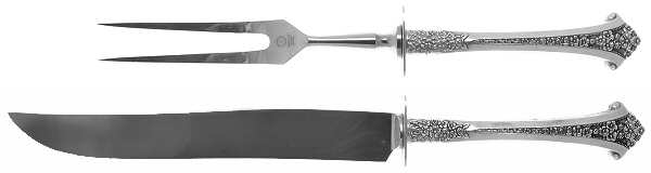 Classic Bouquet (Sterling, 1972) Small Steak 2-Piece Carving Set w/Stainless Blade