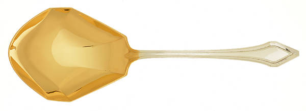 Clermont (Sterling, 1915, No Monograms) Large Solid Berry/Casserole Spoon