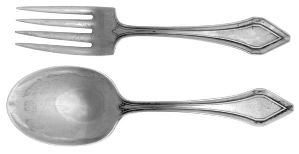 Clermont (Sterling, 1915, No Monograms) 2 Pc Baby Set (BF, BS)