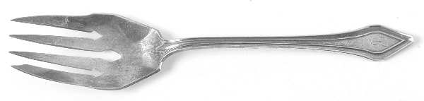 Clermont (Sterling, 1915, No Monograms) Small Solid Cold Meat Serving Fork