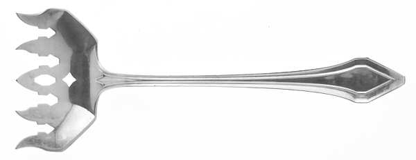 Clermont (Sterling, 1915, No Monograms) Large Solid Tined Sardine Serving Fork