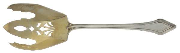 Clermont (Sterling, 1915, No Monograms) Solid Salad Serving Fork