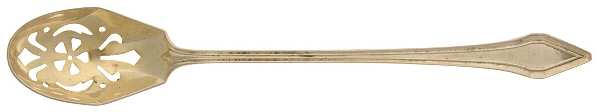 Clermont (Sterling, 1915, No Monograms) Pierced Bowl Short Handle Olive Spoon