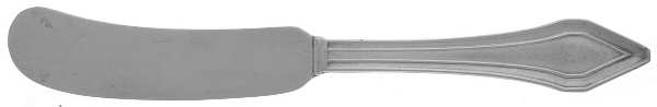 Clermont (Sterling, 1915, No Monograms) Flat Handle Butter Spreader