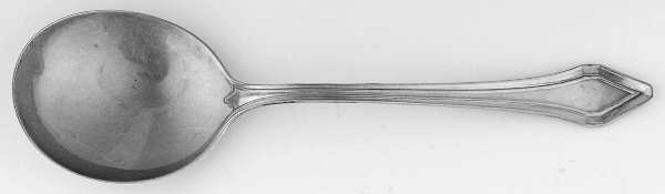 Clermont (Sterling, 1915, No Monograms) Round Bowl Soup Spoon (Gumbo)