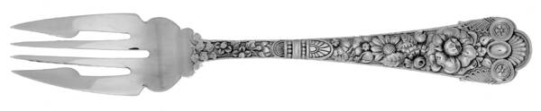 Cluny (Sterling, 1880-1883) Large Individual Solid Fish/Salad Fork