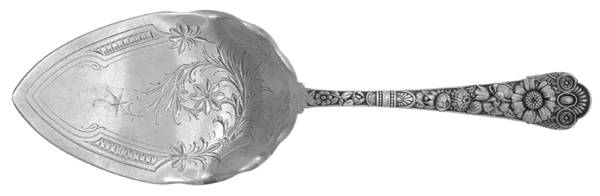 Cluny (Sterling, 1880-1883) Large Solid Bright Cut Pie Knife