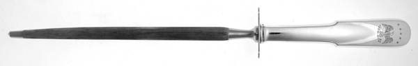 Colonial Eagle (Sterling, 1959) Large Knife Sharpener-Steel Rod w/Sterling Guard