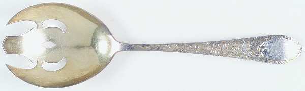 Colonial Engraved (Sterling) Solid Salad Serving Fork