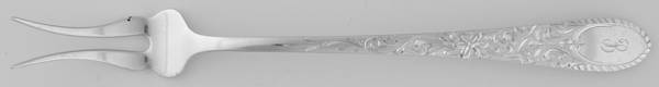 Colonial Engraved (Sterling) Short Handle Pickle/Olive Fork