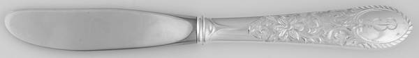 Colonial Engraved (Sterling) Modern Hollow Butter Spreader (Stainless)