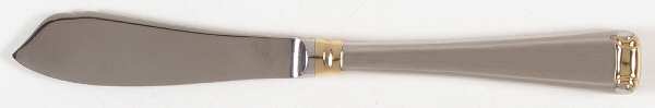 Column Gold (Stainless, Gold Accent) Hollow Handle Master Butter Knife by Gorham Silver