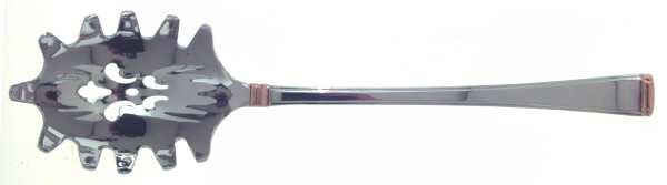 Column Gold (Stainless, Gold Accent) Oversize Solid Pasta Server