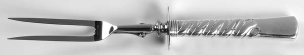 Colonial (Sterling, 1885) Large Stainless-Prong Roast Carving Fork