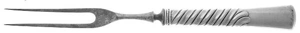 Colonial (Sterling, 1885) Small Steak Carving Fork with Stainless Prongs