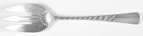 Colonial (Sterling, 1885) Oversize Solid Salad Servng Fork