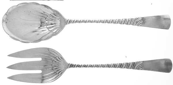 Colonial (Sterling, 1885) Solid Oversized Serving Salad Set