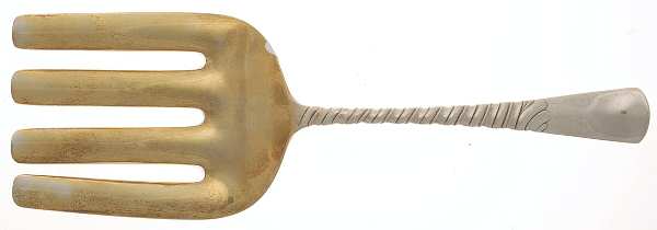 Colonial (Sterling, 1885) Large Solid Asparagus Serving Fork