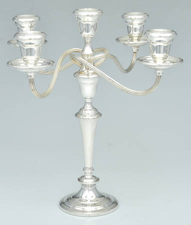 Colonial (Silverplate, Hollowware) 14" 5 Light Candelabra