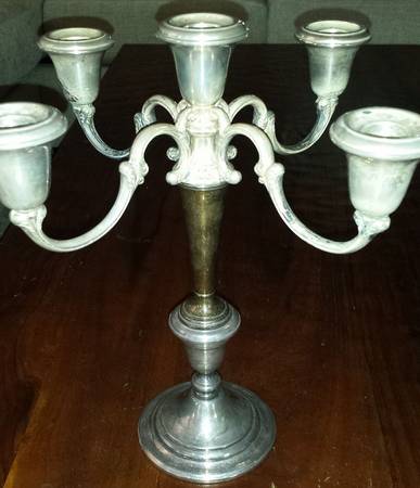 Colonial (Silverplate, Hollowware) Large 5-Light Candelabra