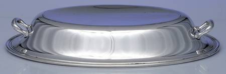 Colonial (Silverplate, Hollowware) Double Vegetable Bowl-Lid