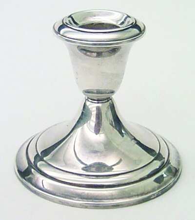 Colonial (Silverplate, Hollowware) Plated Console Candleholder