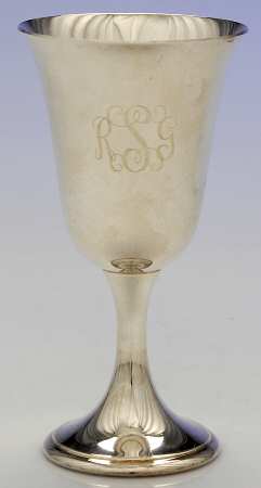 Colonial (Silverplate, Hollowware) Water Goblet