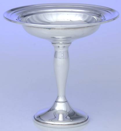 Colonial (Silverplate, Hollowware) Round Compote (Height X Width)
