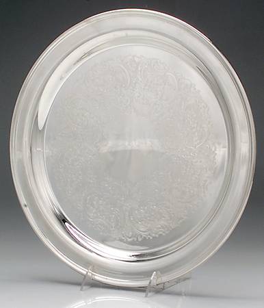 Colonial (Silverplate, Hollowware) 14" Round Tray