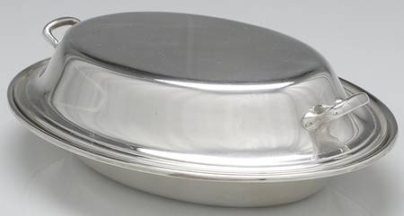 Colonial (Silverplate, Hollowware) Double Vegetable Bowl