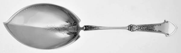 Corinthian (Sterling, 1872) Large Solid Ice Cream Server, Bright Cut