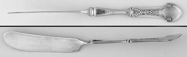 Corinthian (Sterling, 1872) Flat Handle Master Butter Knife