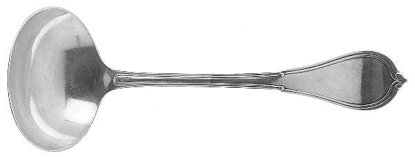 Cottage (Sterling, 1861, No Monograms) Solid Gravy Ladle