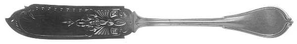 Cottage (Sterling, 1861, No Monograms) Flat Handle Bright Cut Master Butter